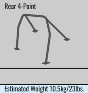 Honda Civic 5-Door Hatchback Roll Cage - Cusco - D1 Chromoly 4PT 2-Passenger - Blue - `17-`27 Honda Civic 5-Door Hatchback Roll Cage - Cusco - D1 Chromoly 4PT 2-Passenger - Blue - `17-`27